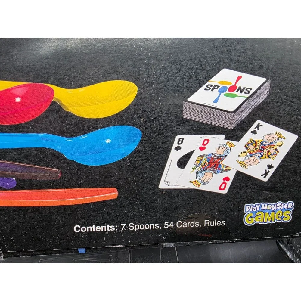 Giant Spoons Card Game For Ages 7+  Includes 7 Spoons & 54 Cards  PlayMonster Ga